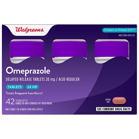 Omeprazole Delayed Release Tablets 20 mg, Acid Reducer