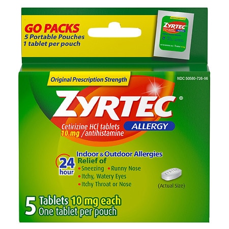 24 Hour Allergy Relief Tablets, Cetirizine HCl