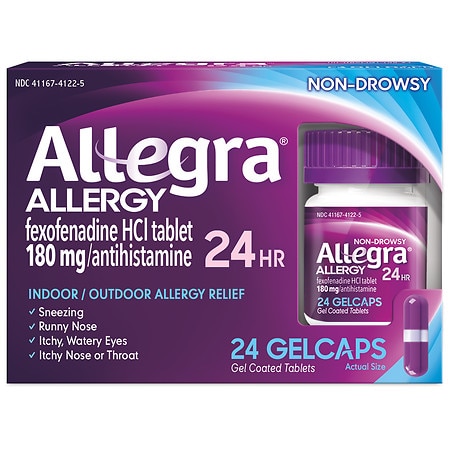 Adult 24HR Gelcaps (180 mg), Allergy Relief