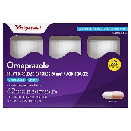 Omeprazole Delayed Release Acid Reducer Capsules