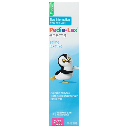 Pedia-Lax For Ages 2-11 Years Saline Laxative Enema