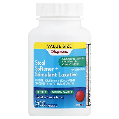 Stool Softener Plus Laxative Tablets