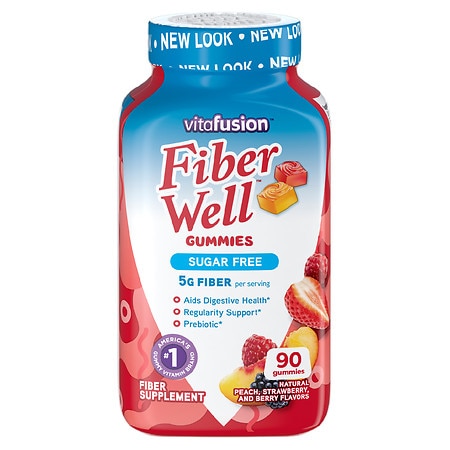 Fiber Well Gummy Vitamins Peach, Strawberry & Berry