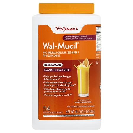Wal-Mucil 100% Natural Psyllium Seed Husk Bulk Forming Fiber Supplement Powder