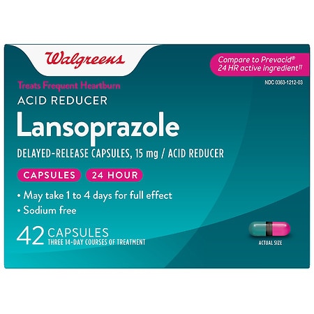 Lansoprazole Delayed Release Capsules, 15 mg