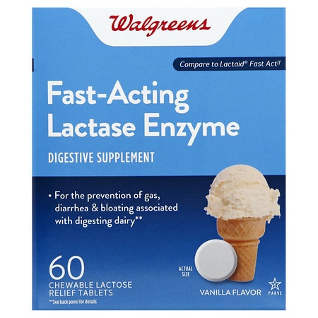 Lactose Fast Acting Relief Chewable Tablets