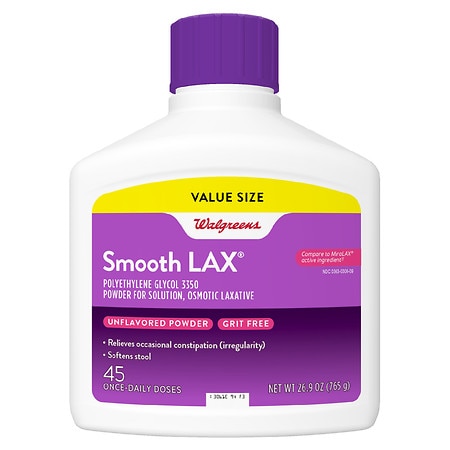 SmoothLax Polyethylene Glycol 3350 Powder for Solution, Laxative