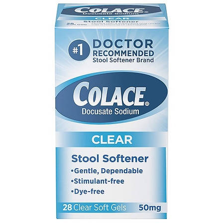 Clear Soft Gels, Stool Softener-Docusate Sodium Stimulant-free