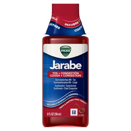 Jarabe Cough and Congestion Cold Medicine Fast Acting Syrup