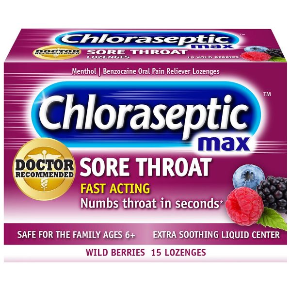 Max Sore Throat Lozenges Berry15.0ea