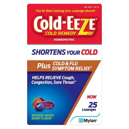 Plus Cold and Flu Symptom Relief Lozenge, Mixed Berry