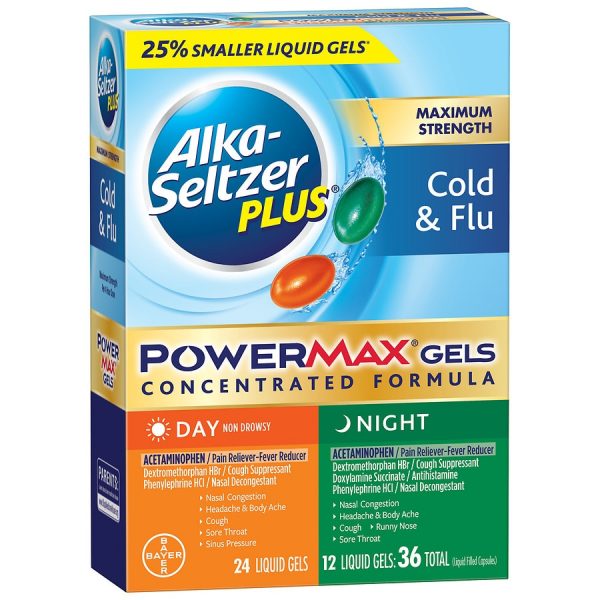 Maximum Strength PowerMax Cold & Flu Day + Night Liquid Gels