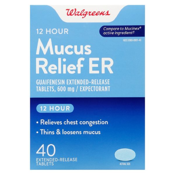 Mucus Relief 600mg tablet Blue