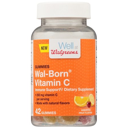 Wal-Born Vitamin C 250 mg Gummies Assorted Fruit Flavors