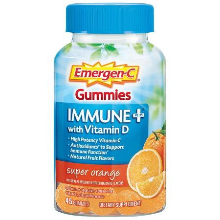 With Vitamin D Dietary Supplement Super Orange