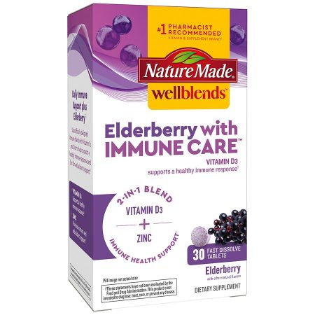 WellBlends Elderberry with ImmuneCare Fast Dissolve Tablets