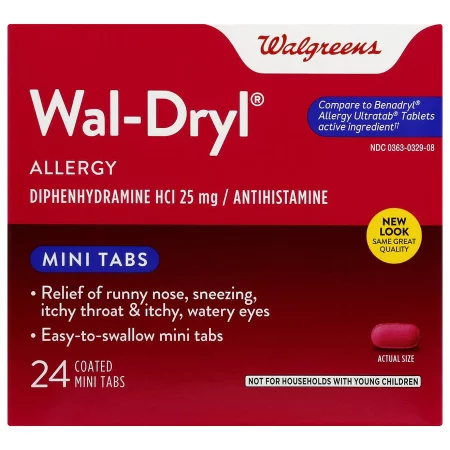 Wal-Dryl Allergy Relief Coated Mini Tabs