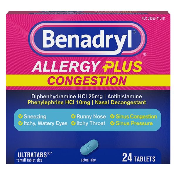 Allergy Plus Congestion Ultratabs24.0ea