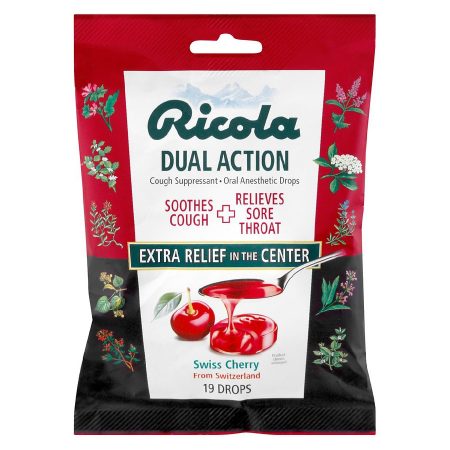 Dual Action Cough Suppressant/Oral Anesthetic Drops Cherry