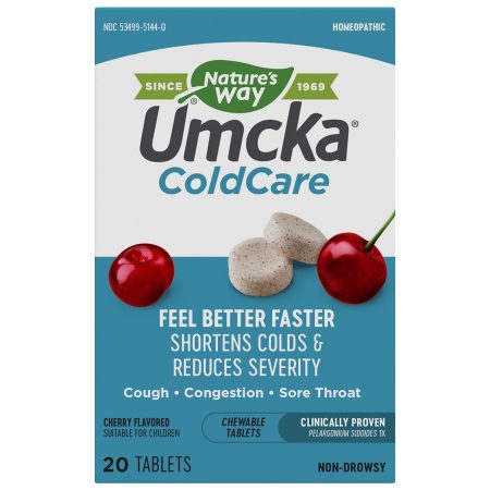 Umcka ColdCare Chewable Tablets Cherry