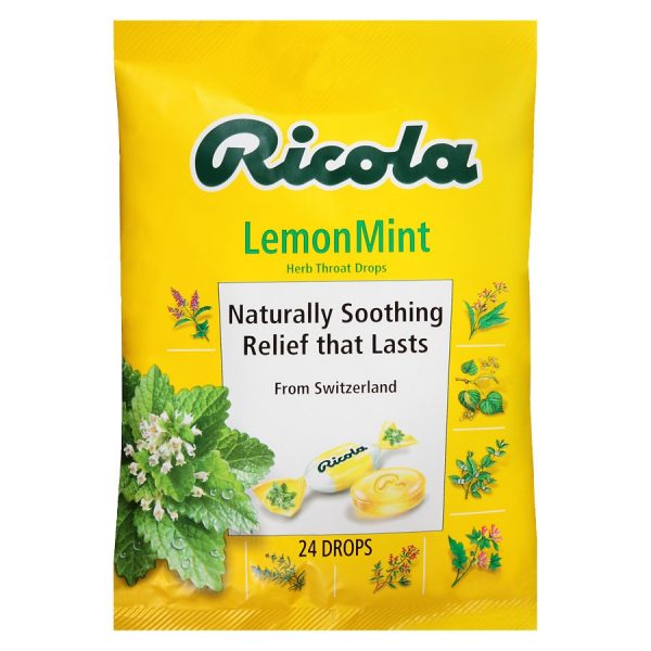 Natural Herb Cough Drops Lemon Mint