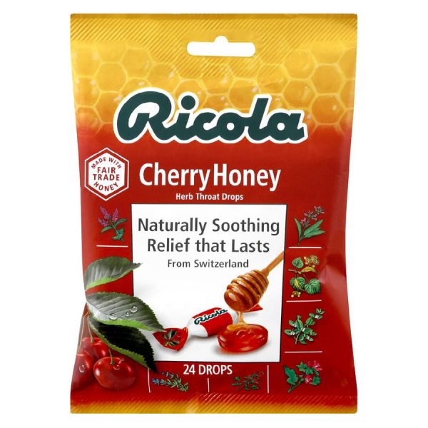 Natural Herb Cough Drops Cherry Honey (Actual Item May Vary)