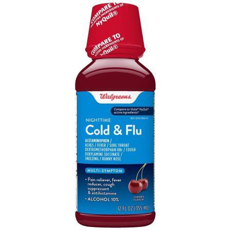 Nighttime Cold & Flu Liquid Cherry