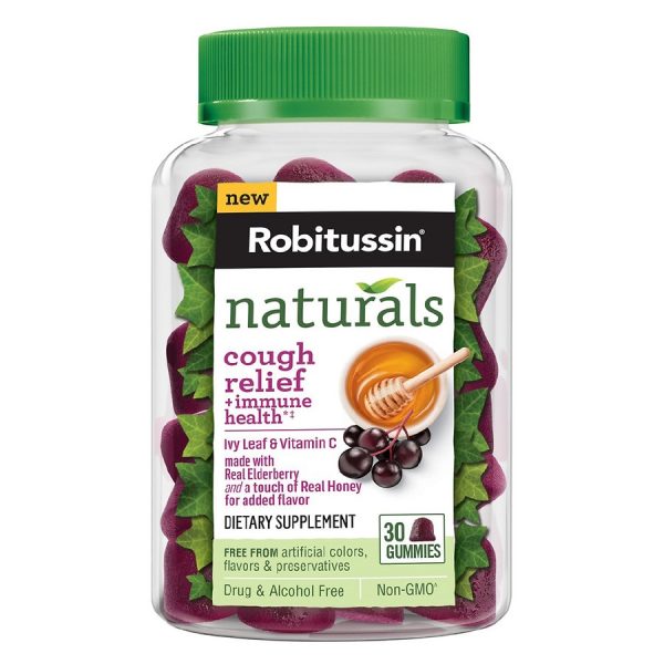 Naturals, Cough Relief & Immune Health Gummies Honey Elderberry