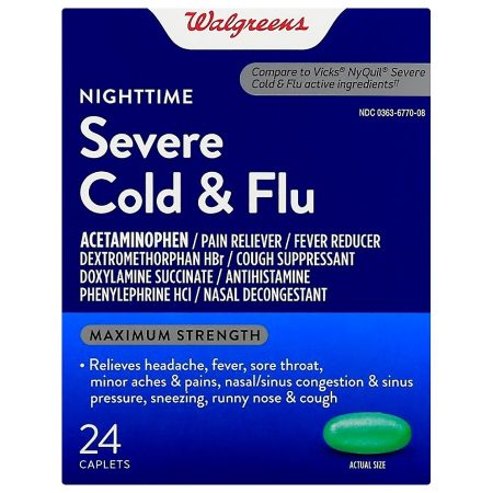 Cold & Flu Severe Nighttime Caplets
