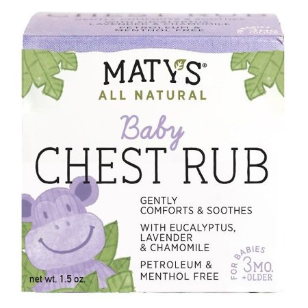 All Natural Baby Chest Rub - Petroleum Free - Made with Soothing Lavender