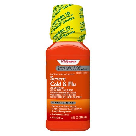 Severe Daytime Cold and Flu Relief, Maximum Strength Liquid Cold Medicine