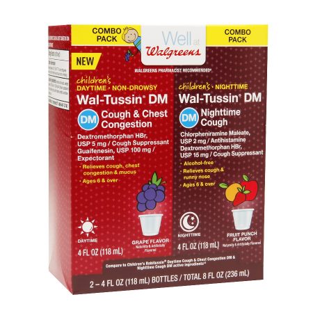 Wal-Tussin Pediatric DM Daytime & Nighttime
