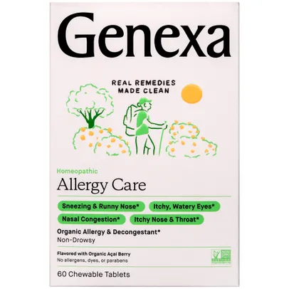 Genexa Allergy-D Adult Chewable Tablets, Acai Berry - 60 ct
